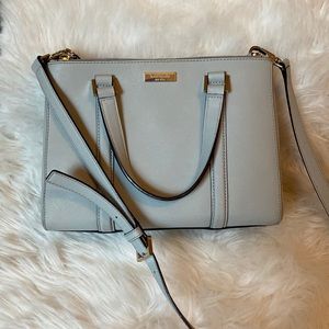 Kate Spade grey crossbody purse